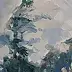 Henadzy Havartsou, Il margine della foresta, Quadro a olio - tela, 50 x 70