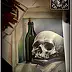 Małgorzata Wagner - Skull with bottle.