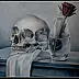 Małgorzata Wagner - Skull with rose