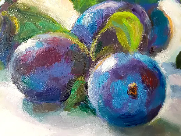 Barbara Gulbinowicz - Śliwki na stole