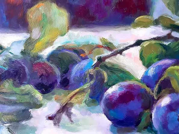 Barbara Gulbinowicz - Śliwki na stole