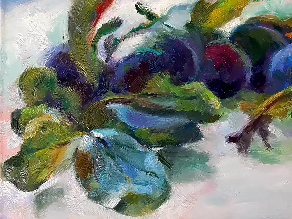 Barbara Gulbinowicz - Śliwki na stole