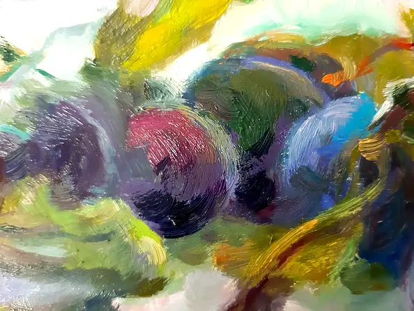 Barbara Gulbinowicz - Śliwki na stole