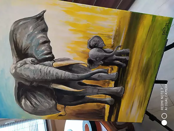 Ryszard Niedźwiedzki - Elephant and elephant