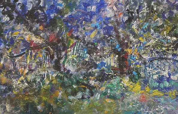 Eryk Maler - Sun under the trees, 150x100, 2023