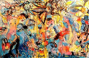 Dariusz Grajek - Sunflower, girls and faun...