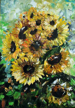 Barbara Korczak - Sunflowers IV