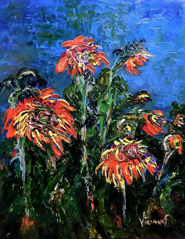 Jerzy Stachura - Sunflowers VII