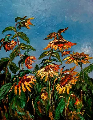 Jerzy Stachura - Sunflowers V