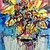Dariusz Grajek, Girasoli..., Quadro ad acrilico - tela, 70 x 100