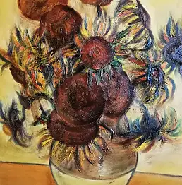 Joanna Kowalczyk-Stużyńska, Подсолнухи, Масляная картина - холст, 50 x 70