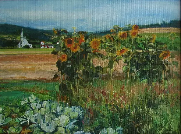 Katarzyna Kogutowicz - Sunflowers - the end of summer