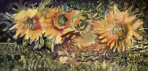 Eryk Maler - Sunflowers in a basket