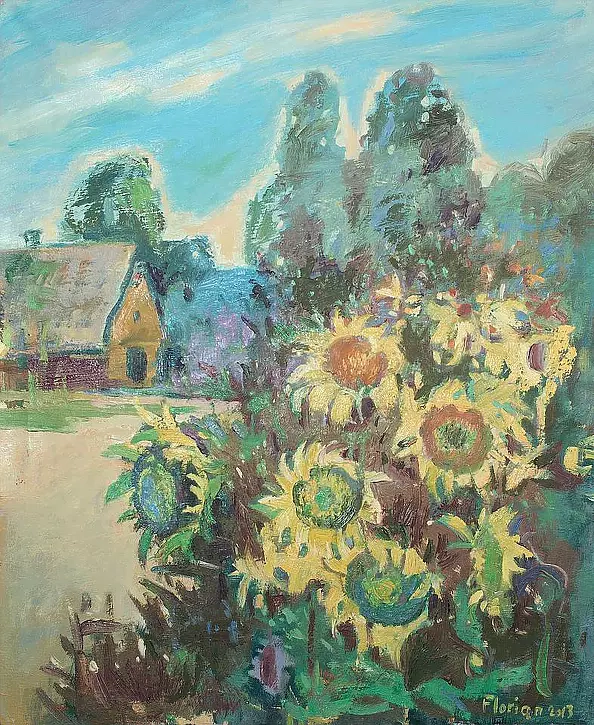 . FLORIAN - Słoneczniki w ogrodzie