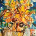 Dariusz Grajek, Girasoli in un vaso...., Quadro ad acrilico - , 70 x 100