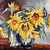 Ewa Łaczek Daleki - Sunflowers in a Vase