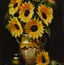 Krzysztof Kloskowski - "Sunflowers in a vase"