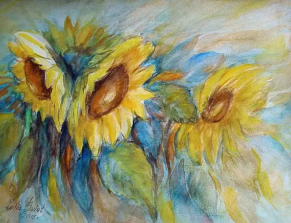 Zofia Świat - Słoneczniki