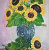 Jadwiga Rudnicka - sunflower bouquet