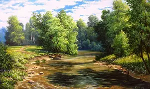 Vitali Rusko - Sunny day on the river.