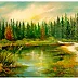 Grażyna Potocka - Peinture à l'huile journée ensoleillée 50-73cm