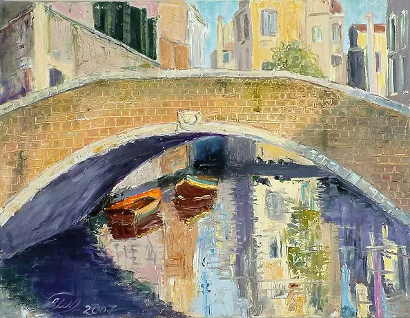 Urszula Nieborak - Sunny alley - Venice