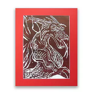   - The dragon graphics linocut