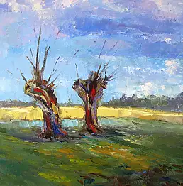 Anna Wąsikiewicz - Smólnik 2 wierzby   2014r