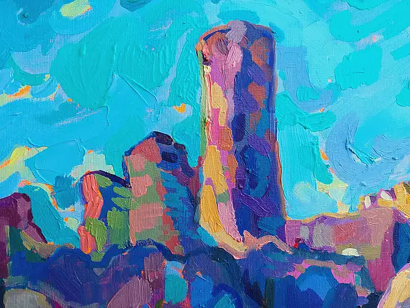 Anastasiia Kurkova,  Sodden, Obraz olejny - płótno, 100 x 80