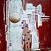 Giovanni Greco, Solo Intro, Acrylic painting, Chalk, Mixed media - cardboard/paperboard, 41 x 40