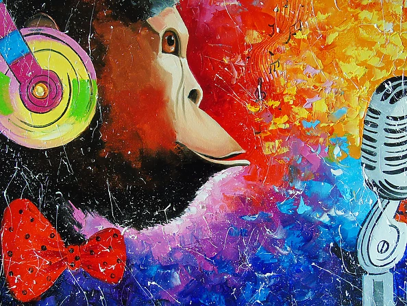 Olha Darchuk - Song of music lovers monkeys 