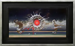 Maksymilian Novak Zempliński, Sonus Centrifuga, Obraz olejny - płyta, 60 x 30