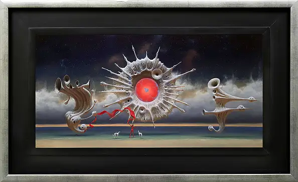 Maksymilian Novak Zempliński, Sonus Centrifuga, Obraz olejny - płyta, 60 x 30