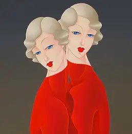 Urszula Tekieli, Sorores VIII, Quadro a olio - tela, 40 x 50