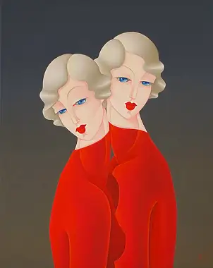 Urszula Tekieli, Сорорес VIII, Масляная картина - холст, 40 x 50