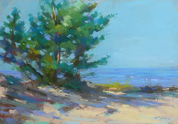 Krzysztof Tracz - Sosna na wydmie.