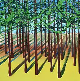 Cyprian Nocoń, Sosny, Obraz olejny - płótno, 200 x 150