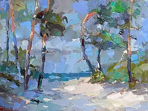 Krzysztof Tracz - Pine trees by the sea