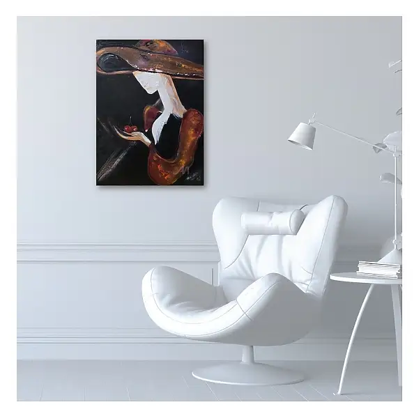 Ewa Mościszko, Soulmates, 70x50x1 cm, acrylic on canvas, Acrylic painting - canvas, 50 x 70