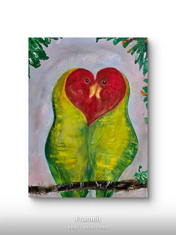 Ewa Mościszko, Soulmates, Acrylic painting - canvas, 55 x 75