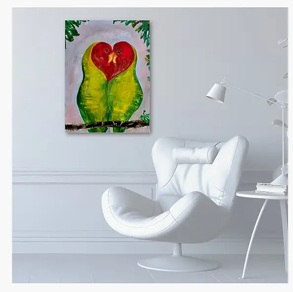 Ewa Mościszko, Soulmates, Acrylic painting - canvas, 55 x 75