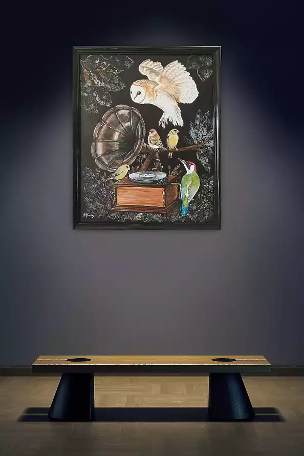 Agnieszka Mantaj - Owl and gramophone