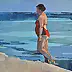 Doma Suszczyńska - Walk (Greek woman on the beach)
