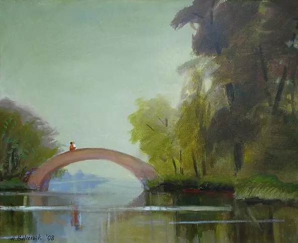 Alojzy Balcerzak - Spacer w Wilanowie