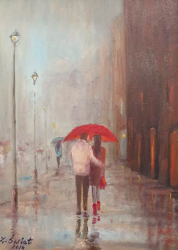 Zofia Świat - Passeggiata sotto la pioggia