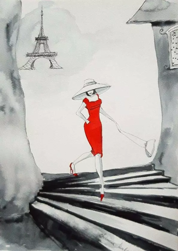 Adriana Laube - "Walking through the streets of Paris"