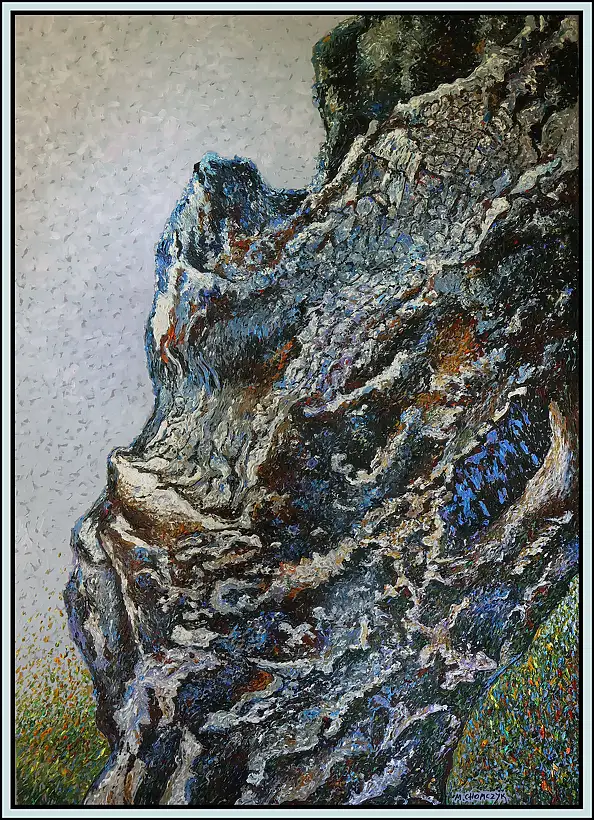 Marek Chomczyk, Burnt willow, Acrylic painting - canvas, 100 x 140