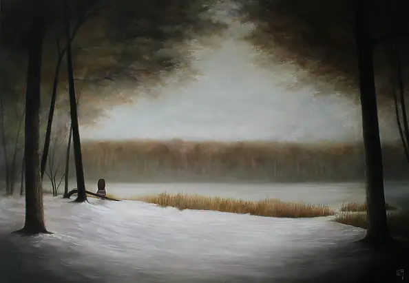 Marta Wideńska, Composure , Oil painting - canvas, 100 x 70