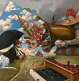 Tomasz Sętowski - Spotkanie człowieka psa z kobieta rybą, rok 2004