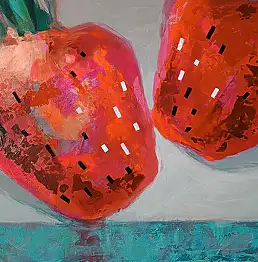 Jadwiga Wolska, Встреча, Акрилова картина - холст, 60 x 50